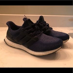 Navy Adidas Ultraboost, size 10.5
